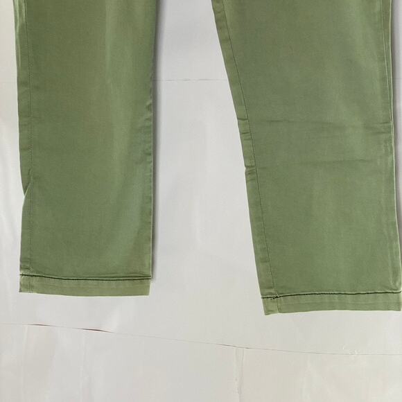 CHINO By ANTHROPOLOGIE Women's Green Mid-Rise Slim-Fit Ankle Chino Pant SZ 31 - Picture 8 of 15